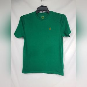 VINTAGE Ralph Lauren Polo Shirt Adult L Large Green Orange Pony Casual Mens 90s